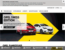 Tablet Screenshot of opel.ch