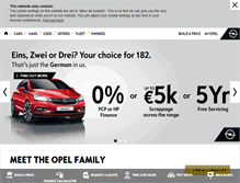 Tablet Screenshot of opel.ie