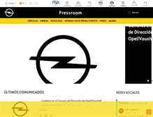 Tablet Screenshot of media.opel.es