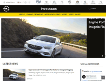 Tablet Screenshot of media.opel.com