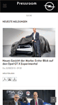 Mobile Screenshot of media.opel.ch