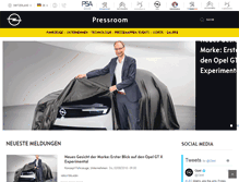 Tablet Screenshot of media.opel.ch