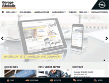Tablet Screenshot of braendle.opel.ch