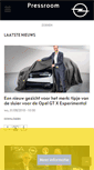Mobile Screenshot of media.opel.be
