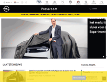 Tablet Screenshot of media.opel.be